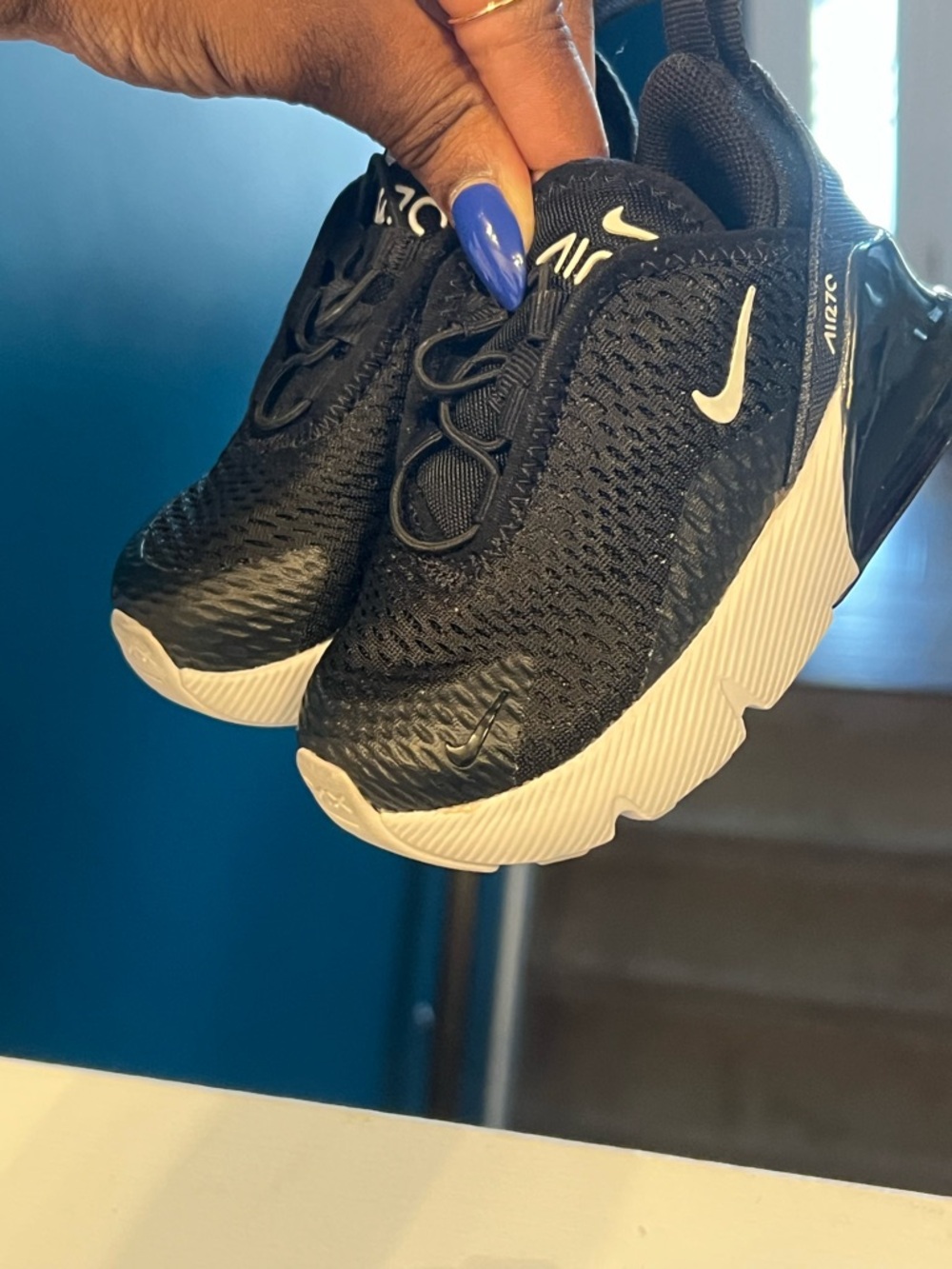 Nike Kids Black and White Air Max Slip-On Sneakers